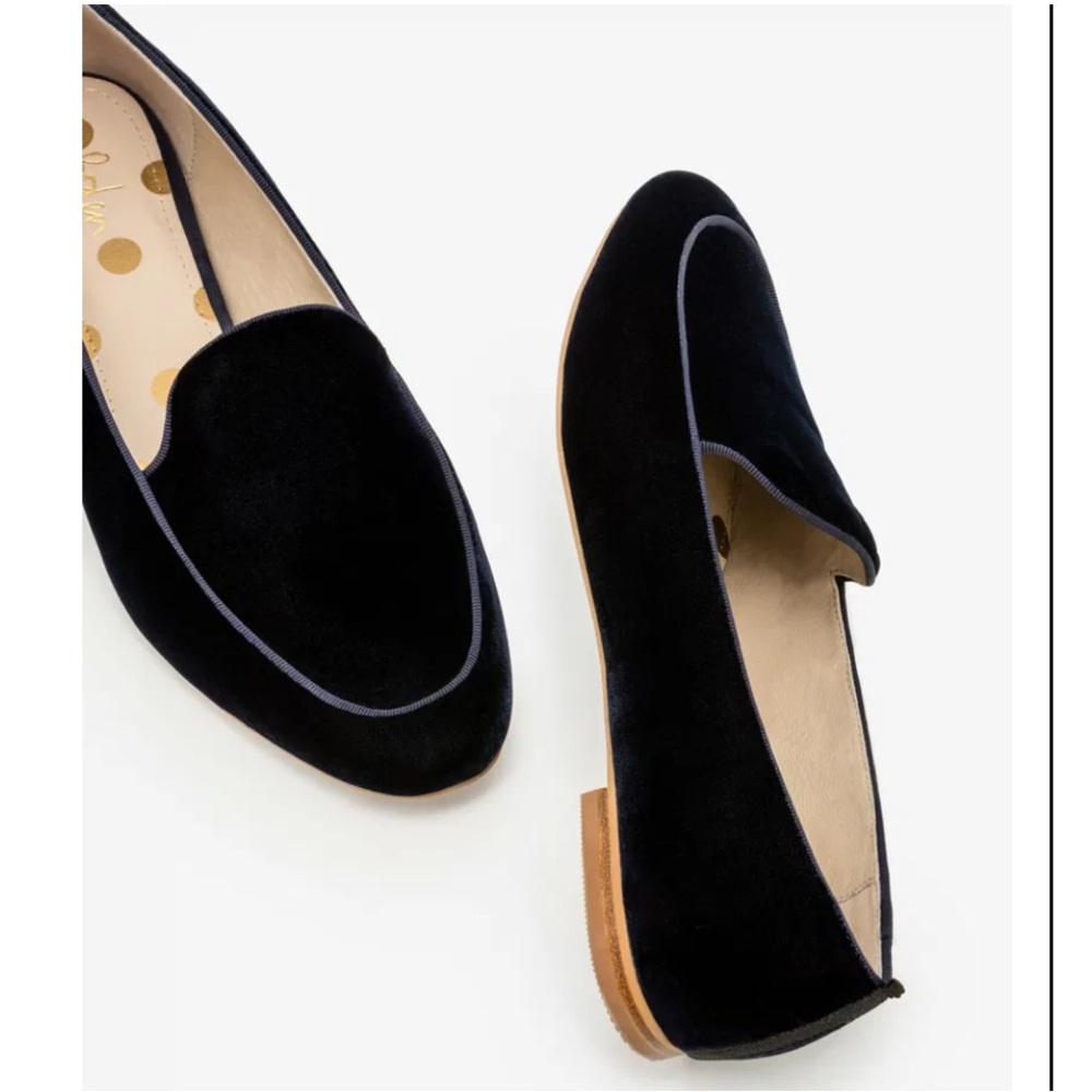 Boden Women’s Imogen Navy Velvet Loafers